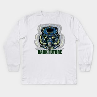 Dark Future Helmet Kids Long Sleeve T-Shirt